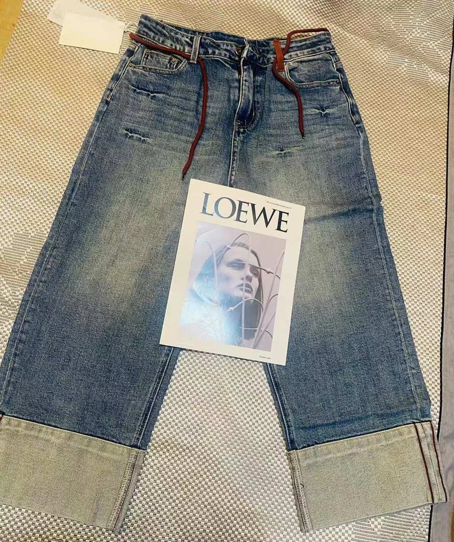 【特价不支持退换】韩版潮流时尚个性洗水牛仔裤休闲百搭女装裤