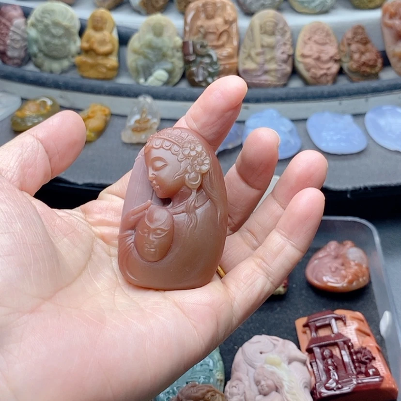 【闪购商品】定制石英质玉吊坠未镶嵌