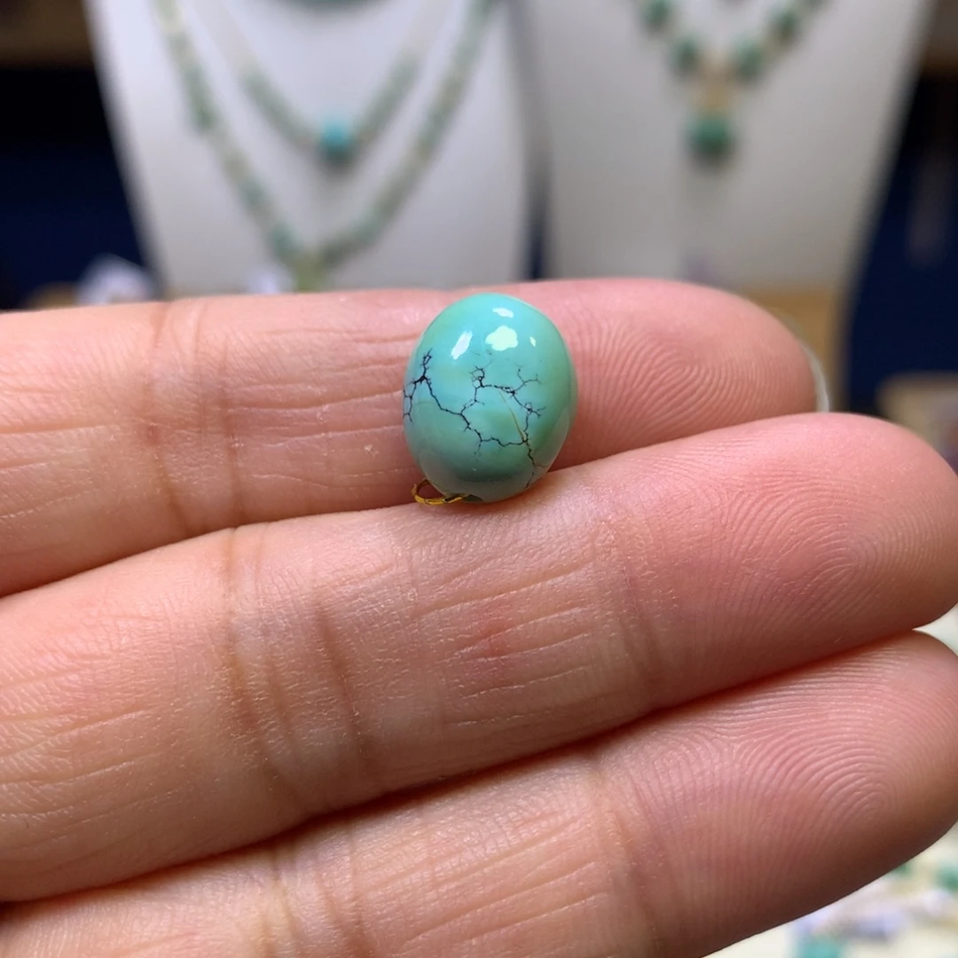 绿松石未镶嵌糖豆