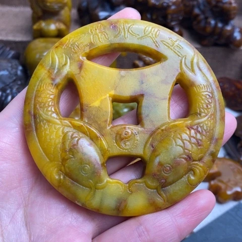 蛇纹石玉未镶嵌颈饰48