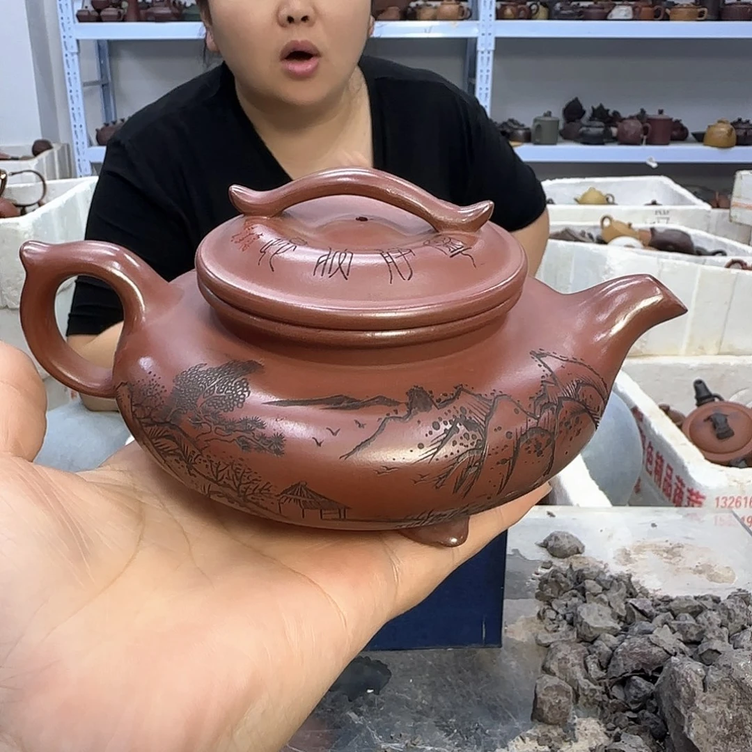 茶壶紫砂宜兴紫砂壶瑕疵