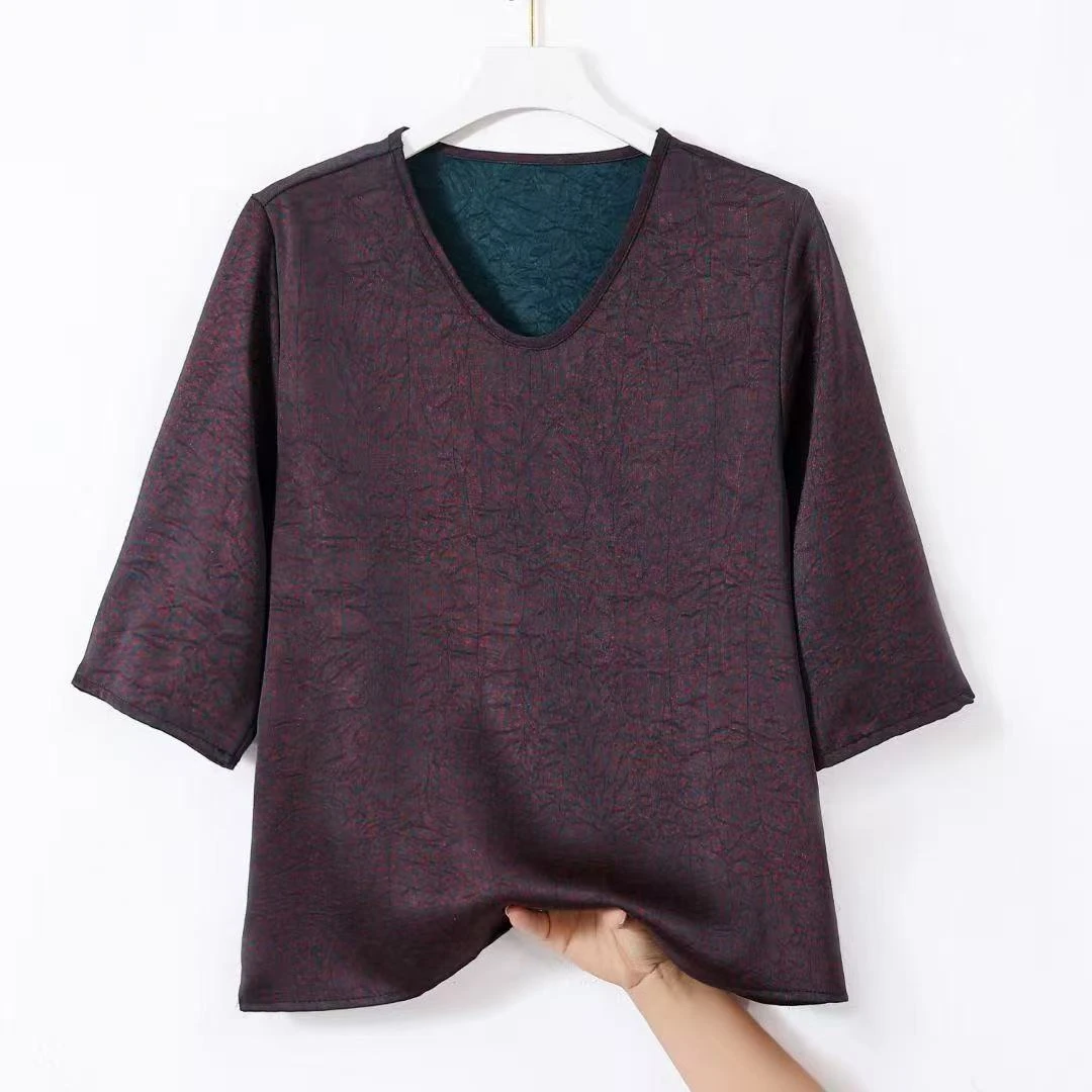 244网红新中式老料龟裂纹小衫