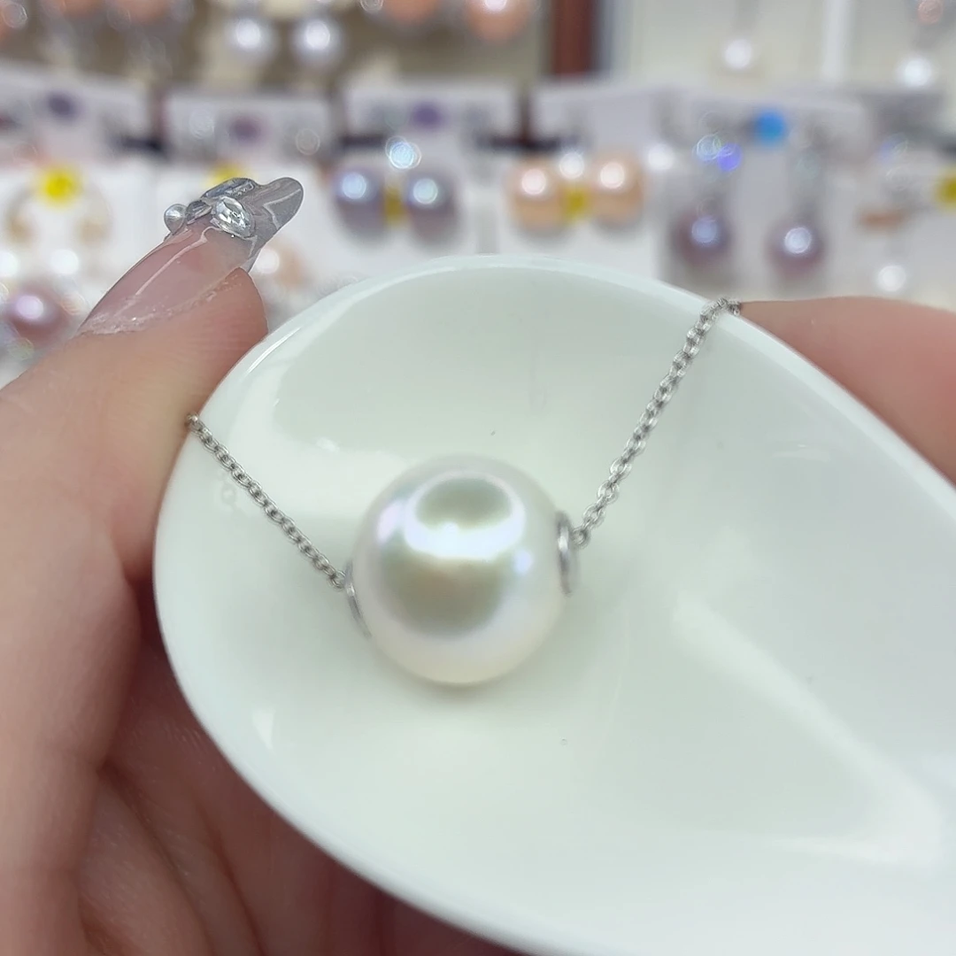 颈饰淡水珍珠银S925镶嵌
