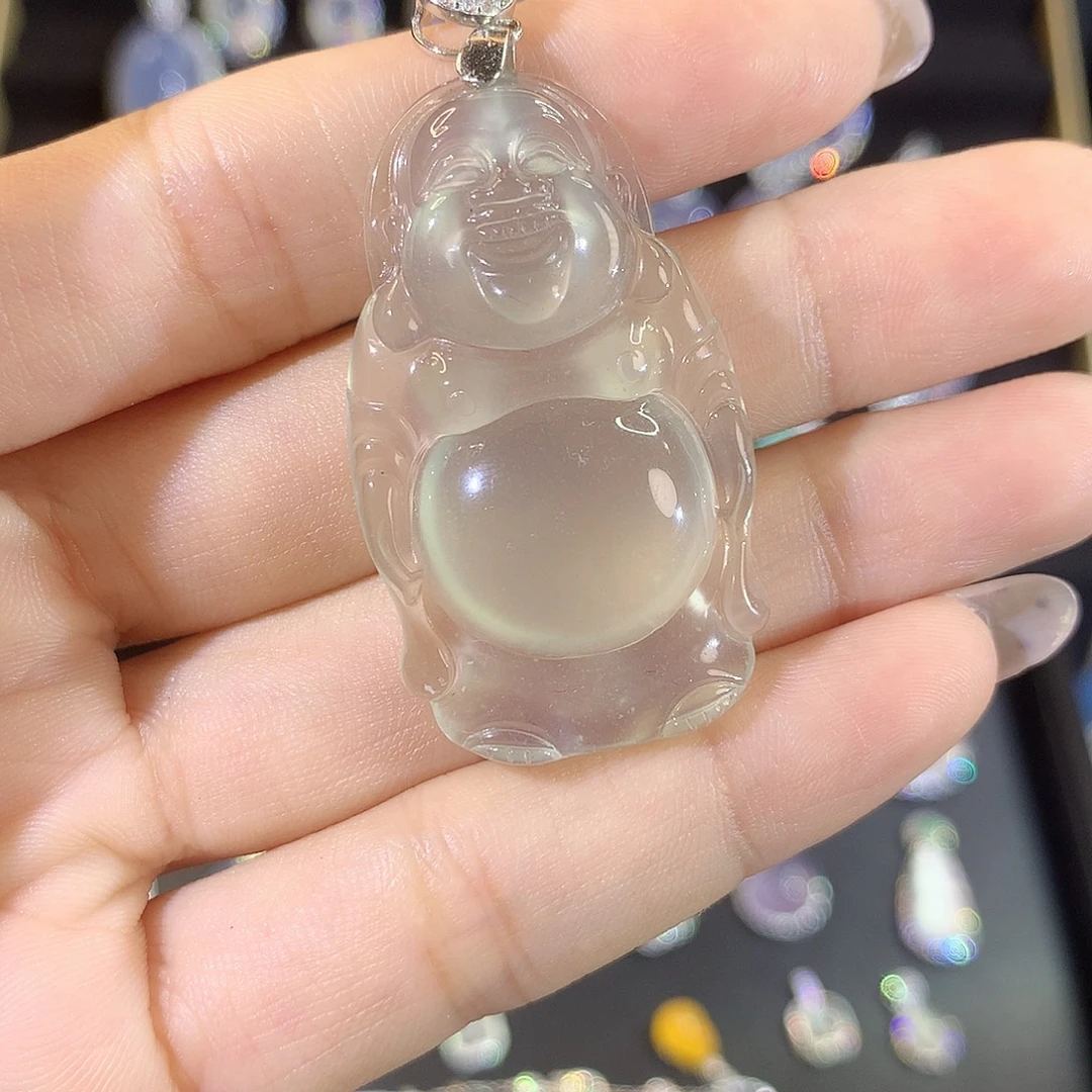 玛瑙/玉髓颈饰银S925镶嵌