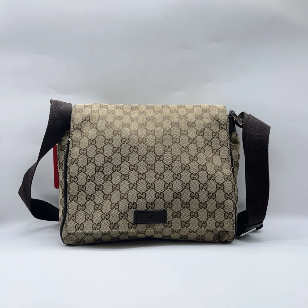 95新 GUCCI/古驰 老花斜挎包1464 2222