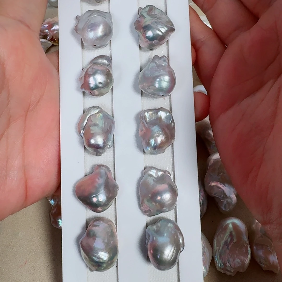 淡水珍珠银S925镶嵌颈饰定制