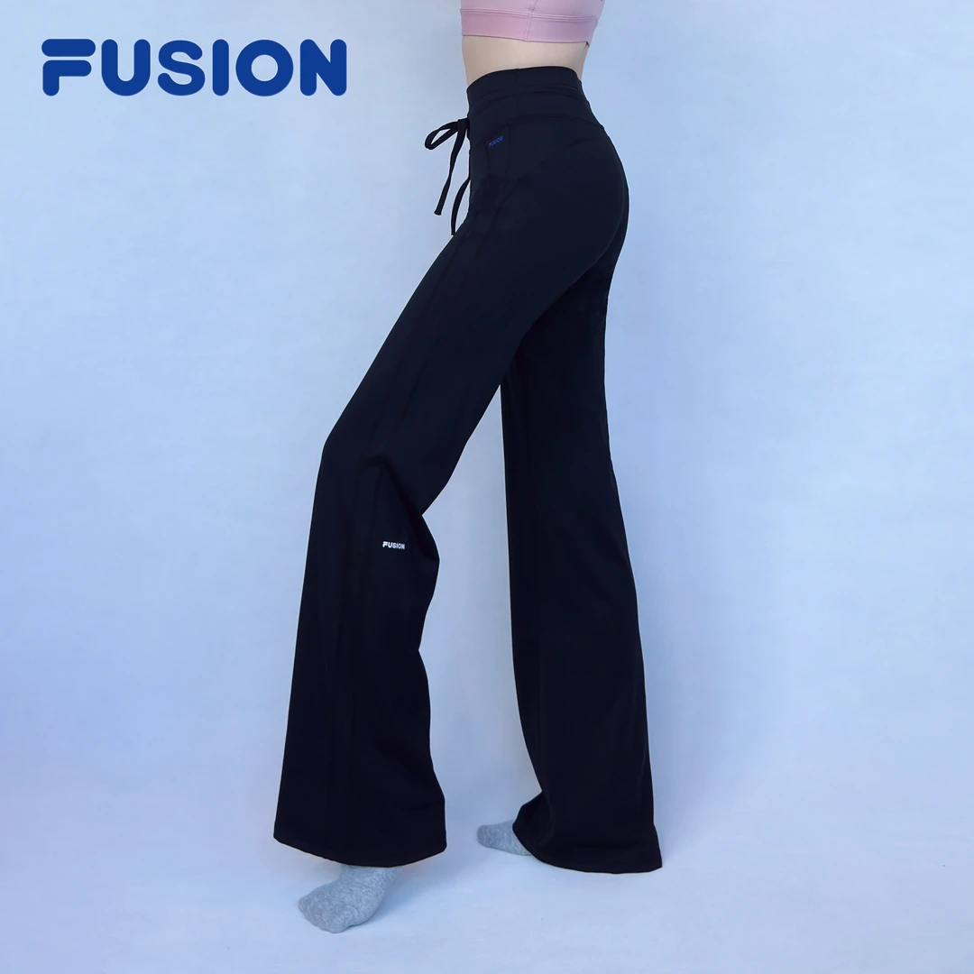 FUSION潮牌婓乐户外健身运动吸湿排汗紧身瑜伽裤