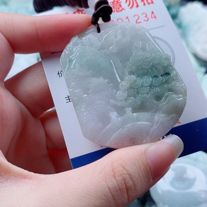 翡翠未镶嵌吊坠(不含链)