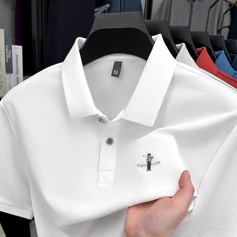 意大利正品短袖t恤男新款高端名牌纯棉翻领休闲POLO衫半袖男男士