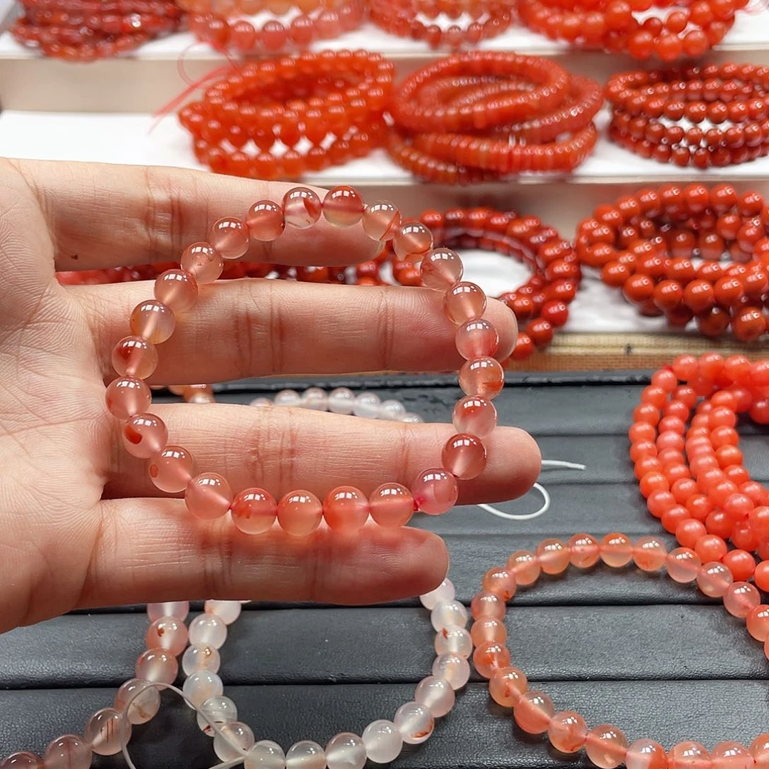 水***)南红玛瑙未镶嵌手链