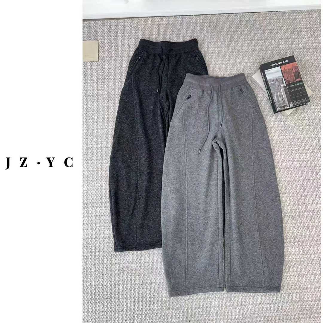 【洁子推荐】2025冬季新款258332加绒休闲显瘦弯刀休闲裤JZYC258332