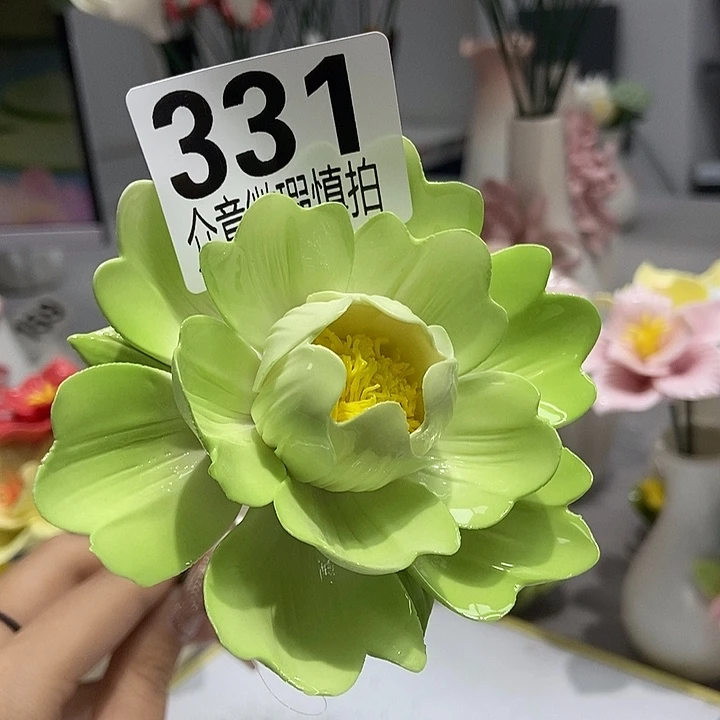 陶瓷纯手工捏花设计