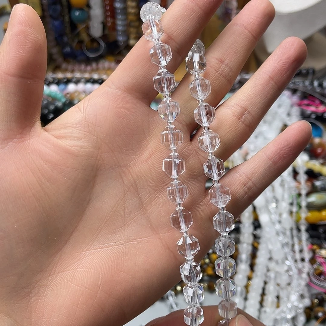 玛瑙/玉髓未镶嵌珠宝半成品卡10白水橄榄切一条