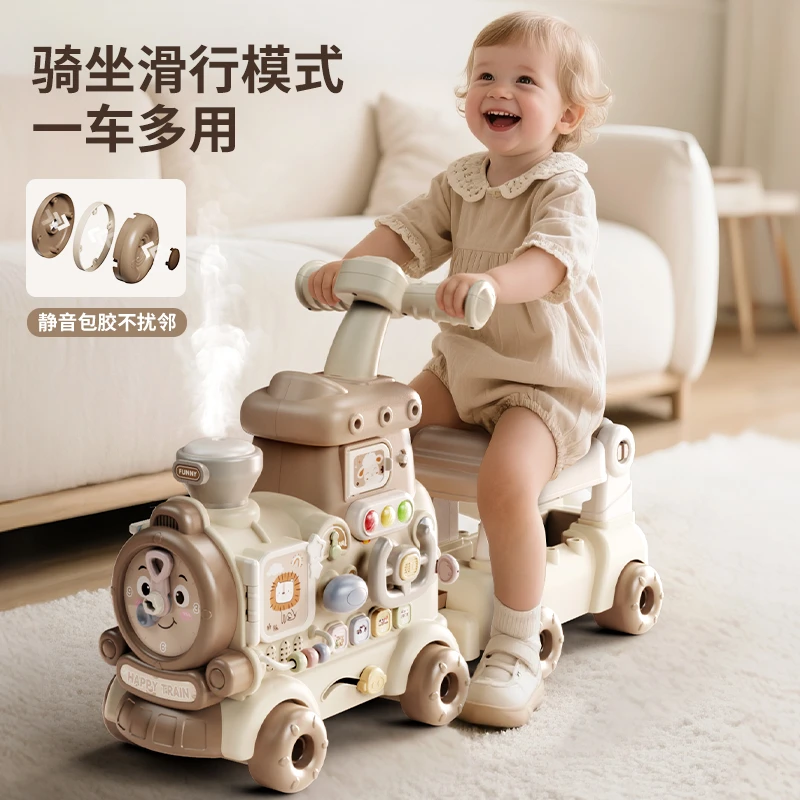 婴儿学步车手推多功能宝宝学走路神器防o型腿五合一助步儿童玩具
