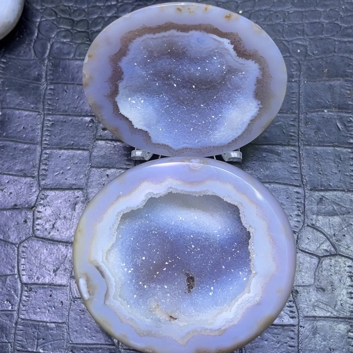 珠宝半成品水晶未镶嵌精抛雪景盆