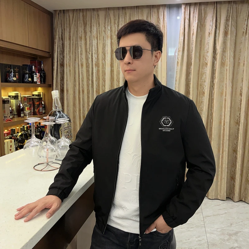 【厚款】！2024秋冬男士新款潮流外套轻奢欧货时尚休闲外套2801