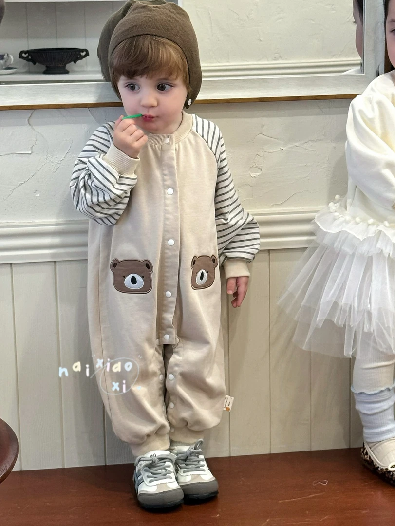 NXX5537-1卡通小熊连体爬服 no退换