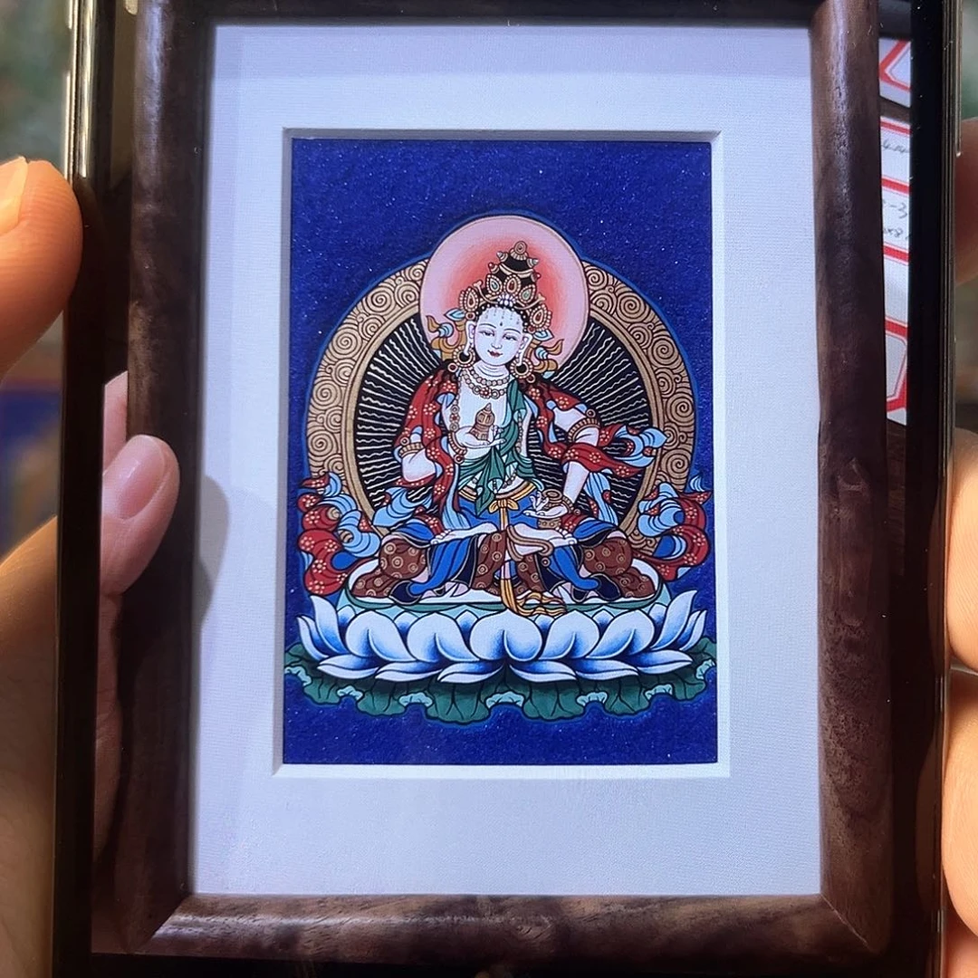吊坠花***圆【西藏】洛周绘制桌摆萨埵
