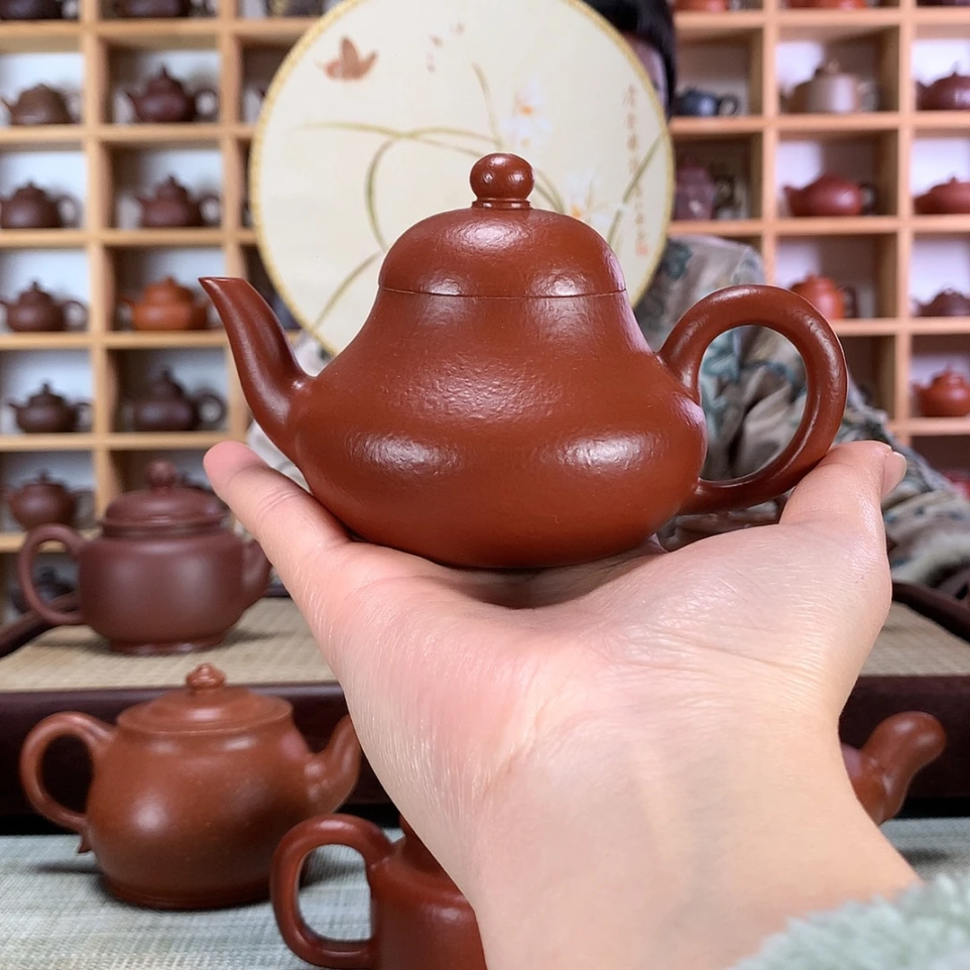 紫砂梨形紫砂壶手工制作