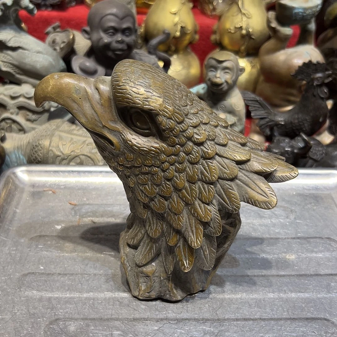 用***哥黄铜摆件，文房摆件工艺品