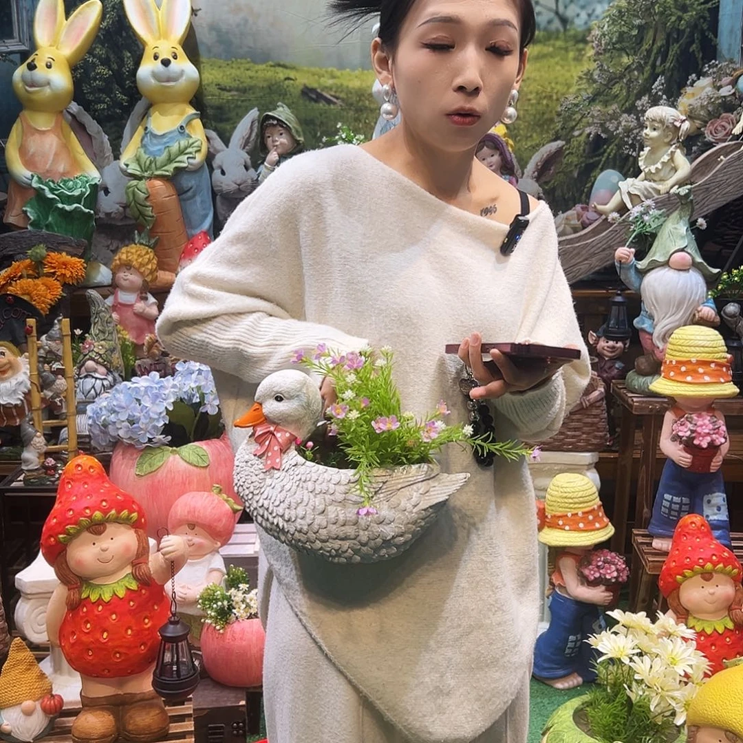 花园摆件红红火火