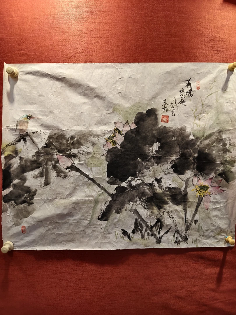 荷塘清趣装饰壁画