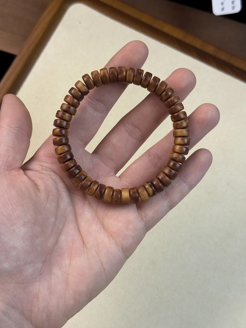 太行崖柏陈化料·0804黑油闪电药片珠