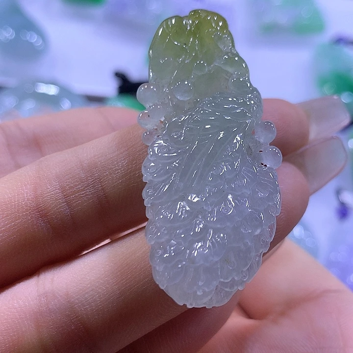 翡翠未镶嵌颈饰天然翡翠A货吊坠