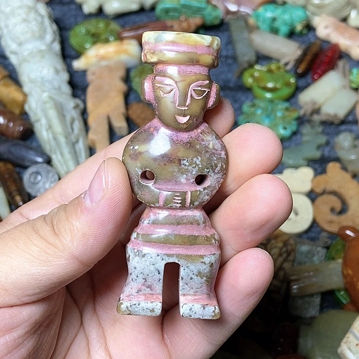 和田玉未镶嵌颈饰136