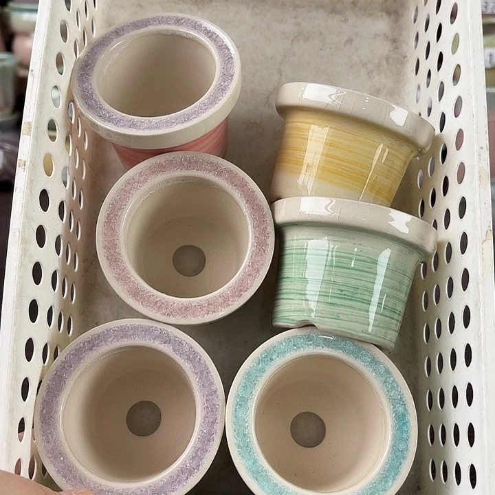 红陶量货/口高深浅搭配发6个