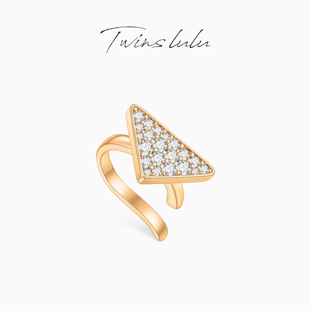 TWINS LULU【三角】圣诞节小众轻奢高级三角形耳骨夹TSL3146