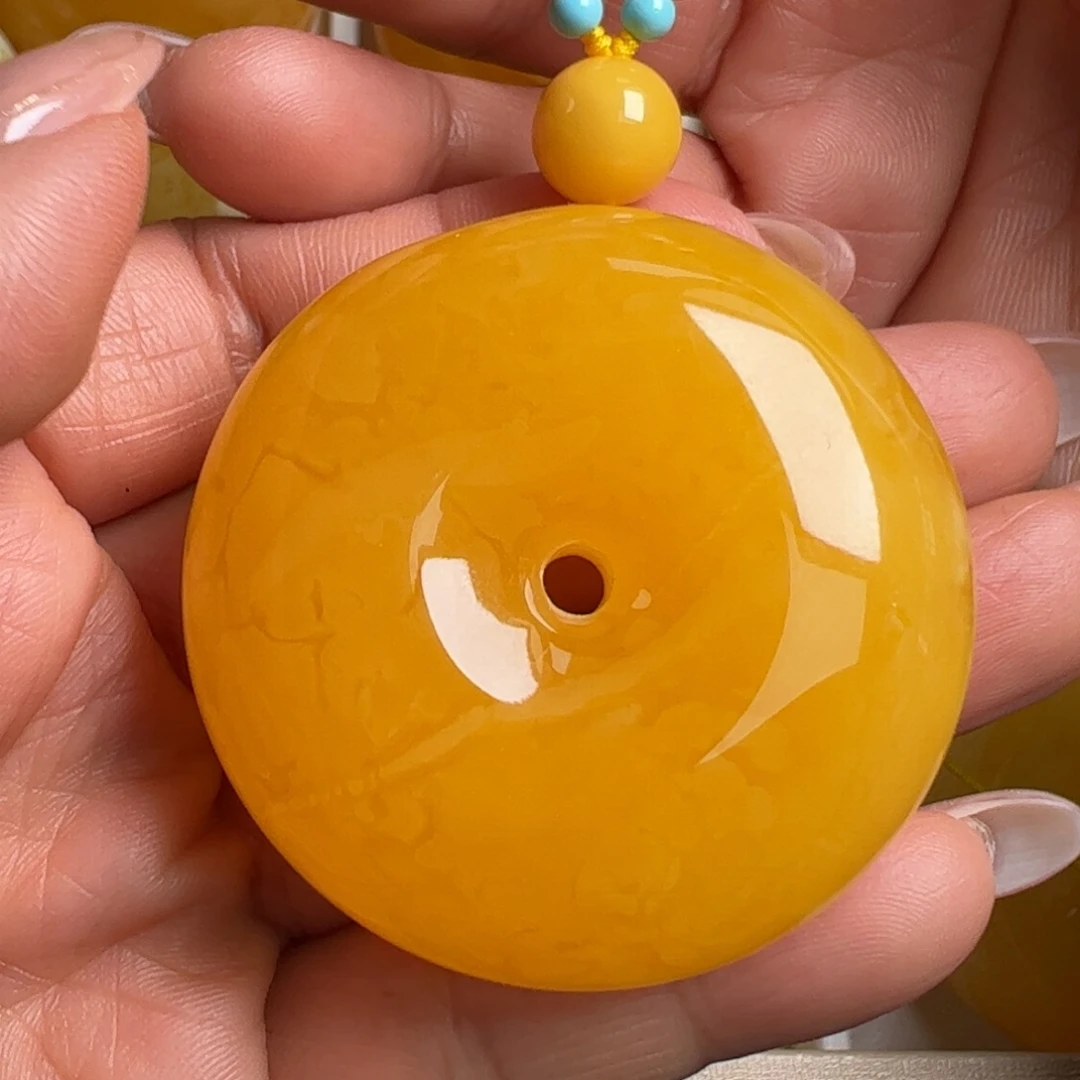 蜜蜡毛衣链未镶嵌