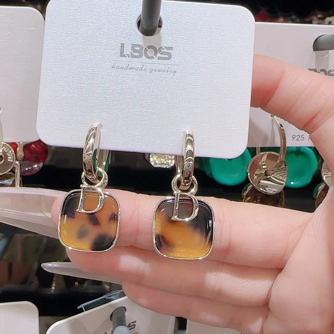 锆石铜合金925银耳环