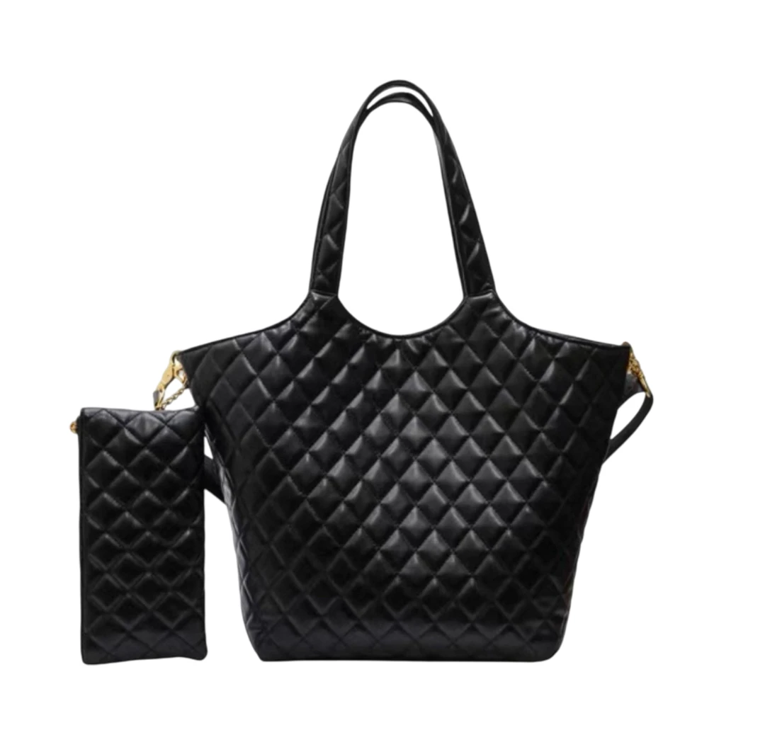 2025夏季新款菱格绣线单肩斜挎包托特袋包包6692