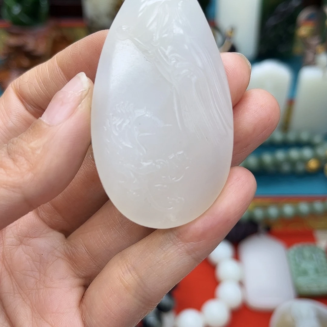 和田玉未镶嵌挂件