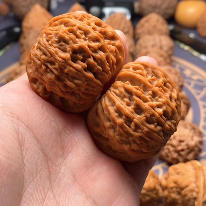 盼***希吊坠桃核文玩核桃磨盘44