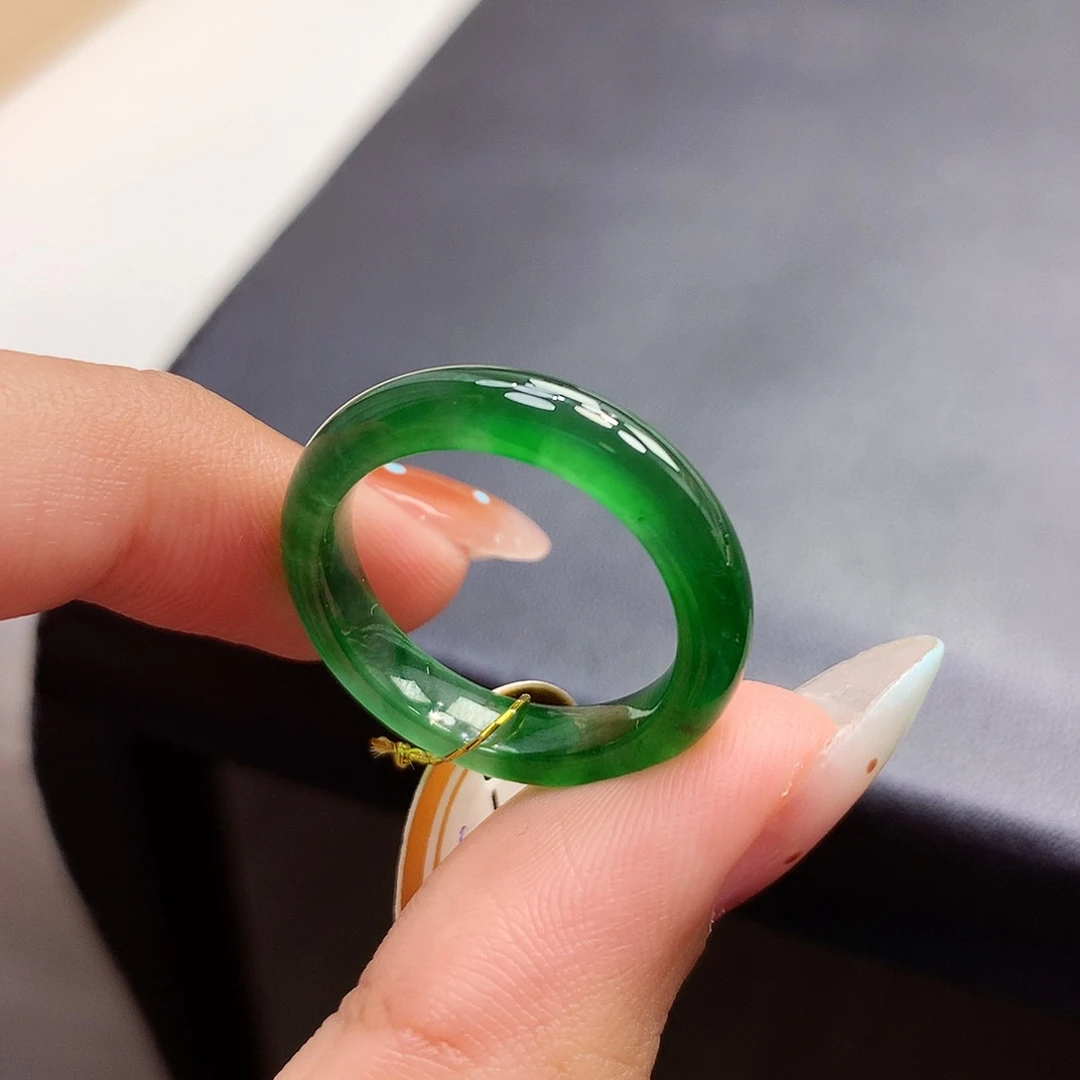 未镶嵌戒指翡翠1718圈