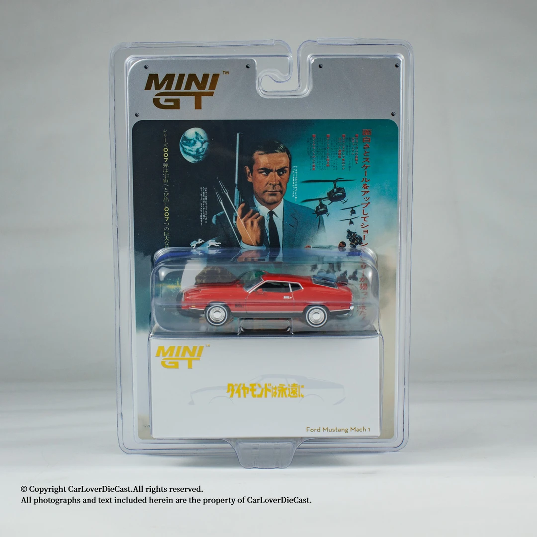 现货MINI GT 1:64日语版 福特Mustang野马007电影版 合金汽车模型