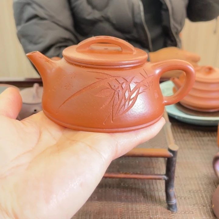段泥茶壶瓦瓢150 cc手工制作