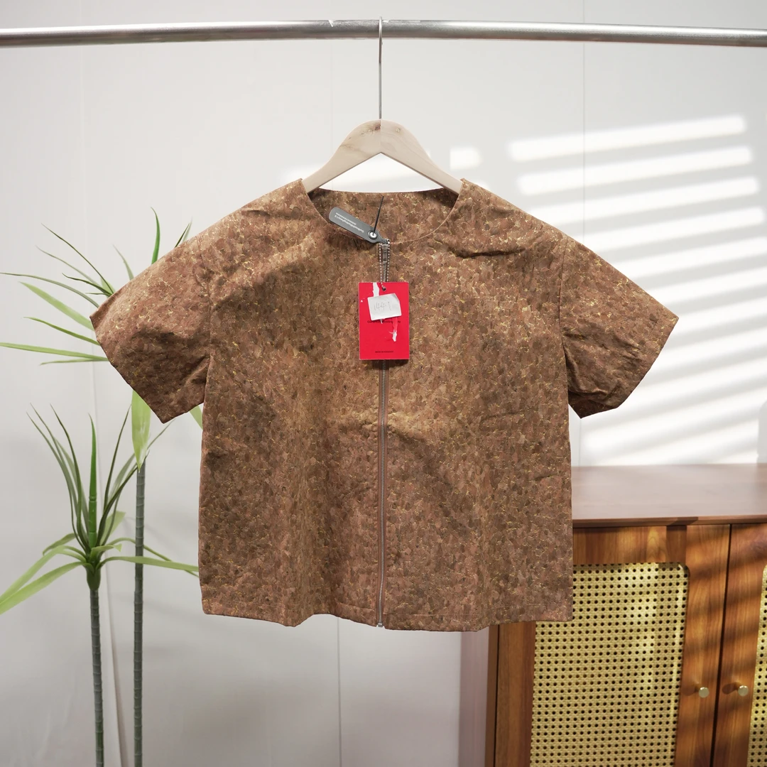 潮牌男女宽松时尚百搭开衫短袖马甲1441