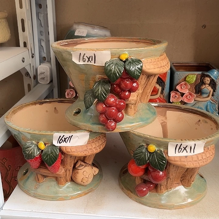 粗陶材质多肉花盆