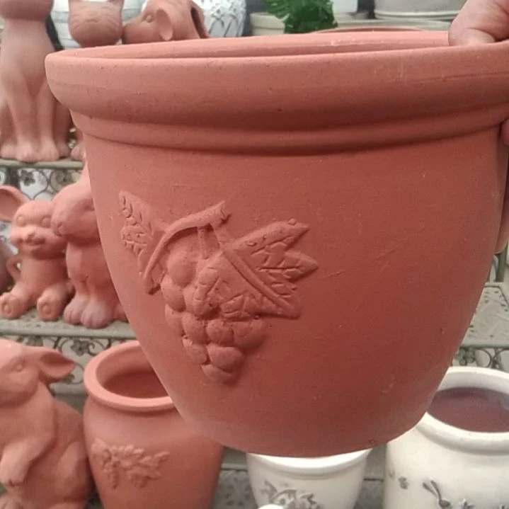 红陶花盆透气性吸水性好拍一发二