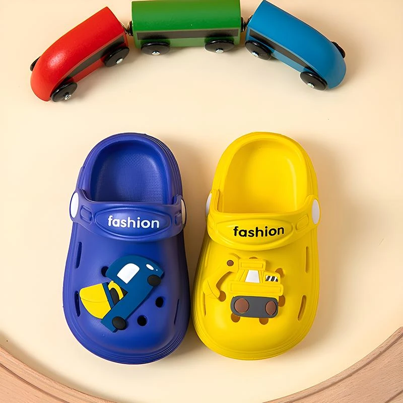 儿童凉拖鞋男童2025新款防滑洞洞鞋女童宝宝包头凉拖鞋居家用外穿