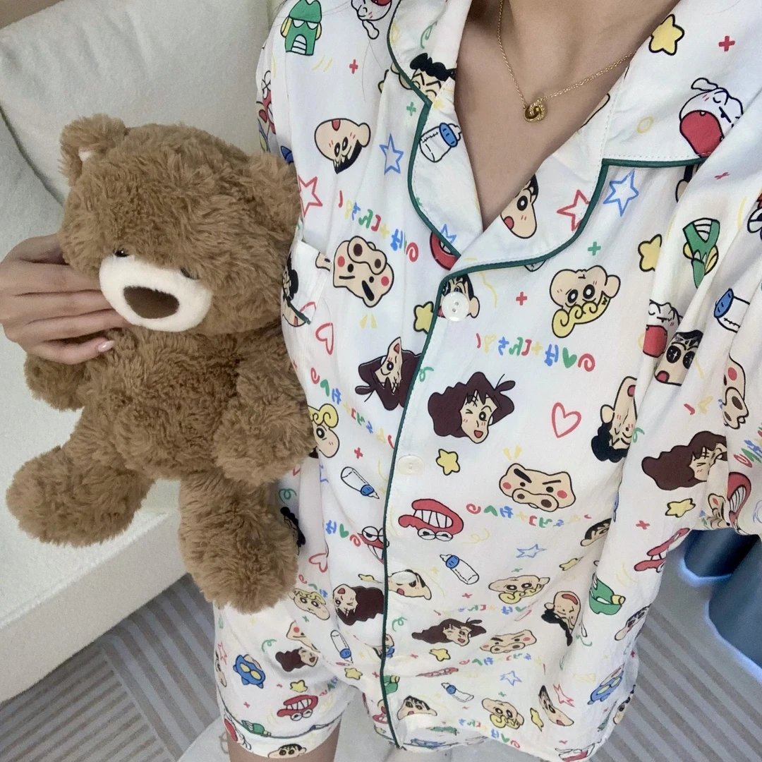 【蜡笔小新】25年新款爆款冬季睡衣女款长袖长裤秋季家居服亲肤学生