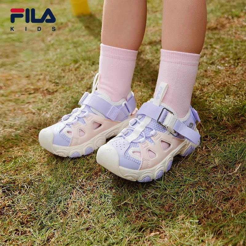 【斐乐儿童】小童时尚户外运动防滑舒适儿童包头溯溪凉鞋K14B423807