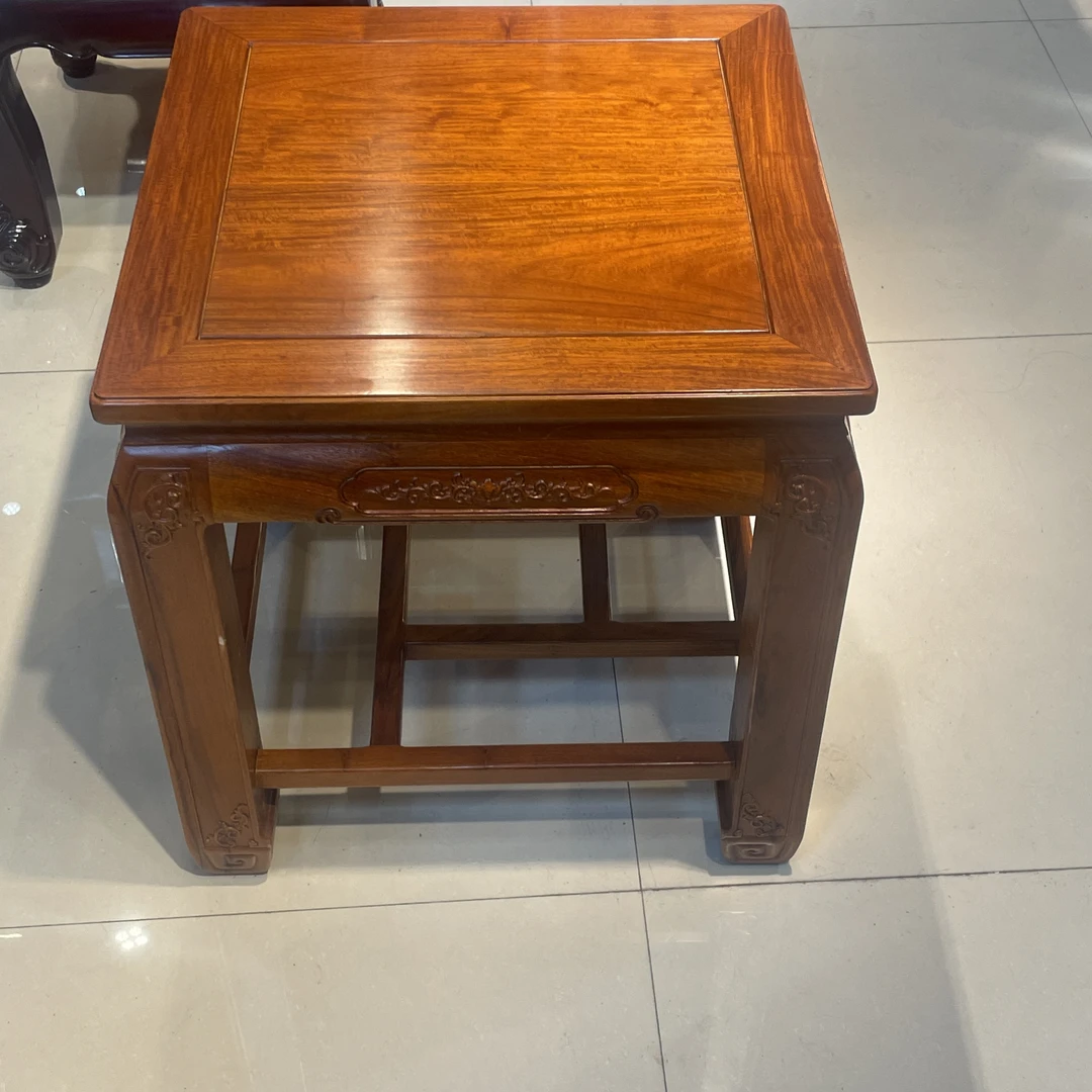 好运来全榫卯结构大果紫檀角几、方桌