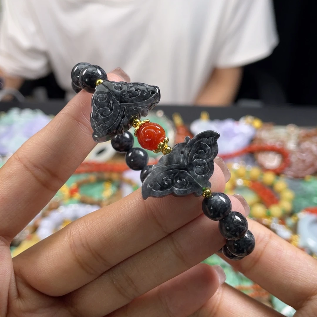 未镶嵌手链翡翠代编织