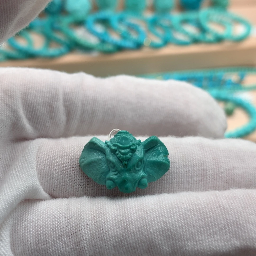 绿松石未镶嵌珠宝奇石21.9mm