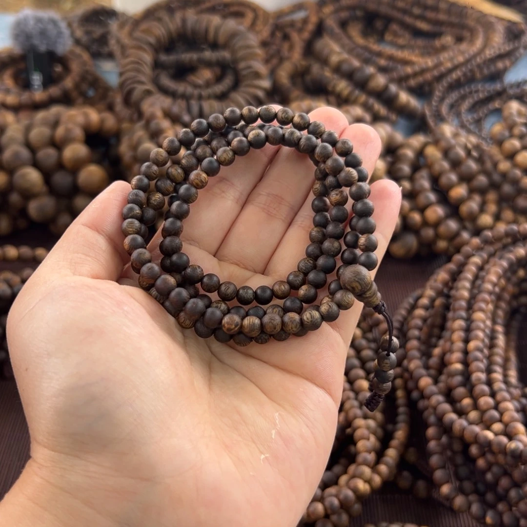 手串沉香0.5规格圆珠多圈 12克+ 沉水浮