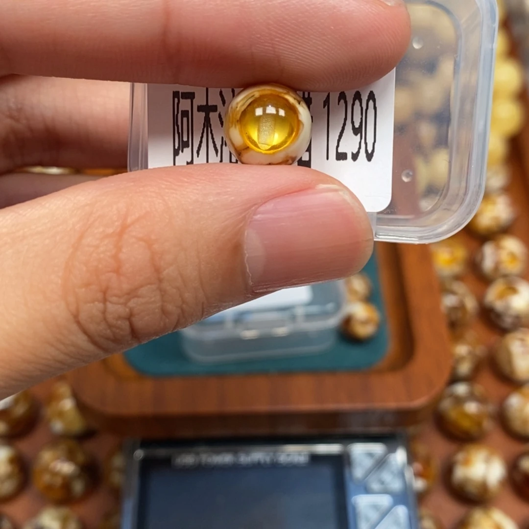 把件猴头核桃沁色圆珠老型1290